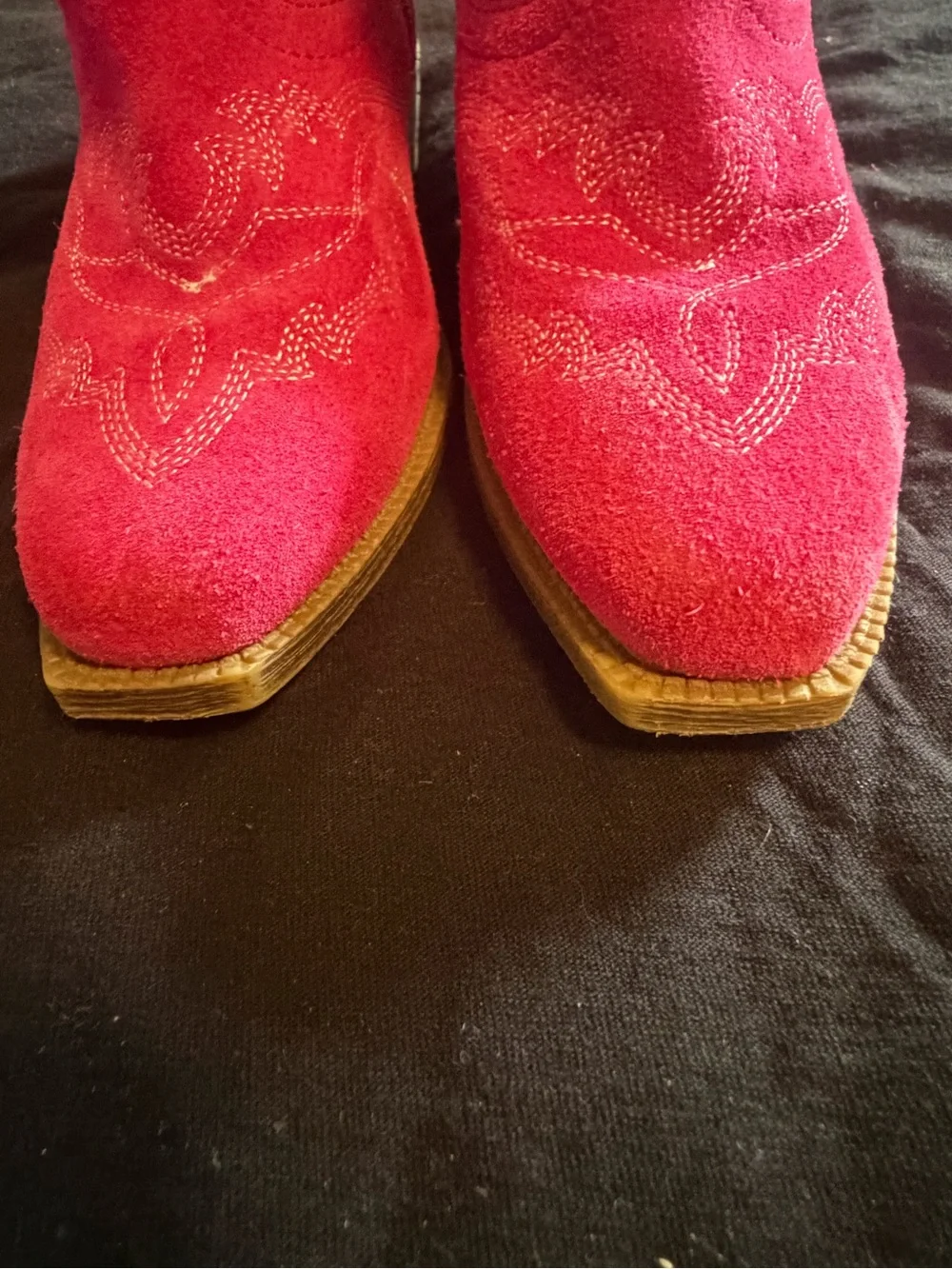 Ariat Girls Hot Pink Suede Western Boots